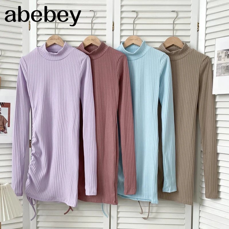Fashion half high collar Dress drawstring bandage high waist pleated solid color short wrap Dress 2021 New Spring Autumn
Fashion half high collar Dress drawstring bandage high waist pleated solid color short wrap Dress 2021 New Spring Autumn