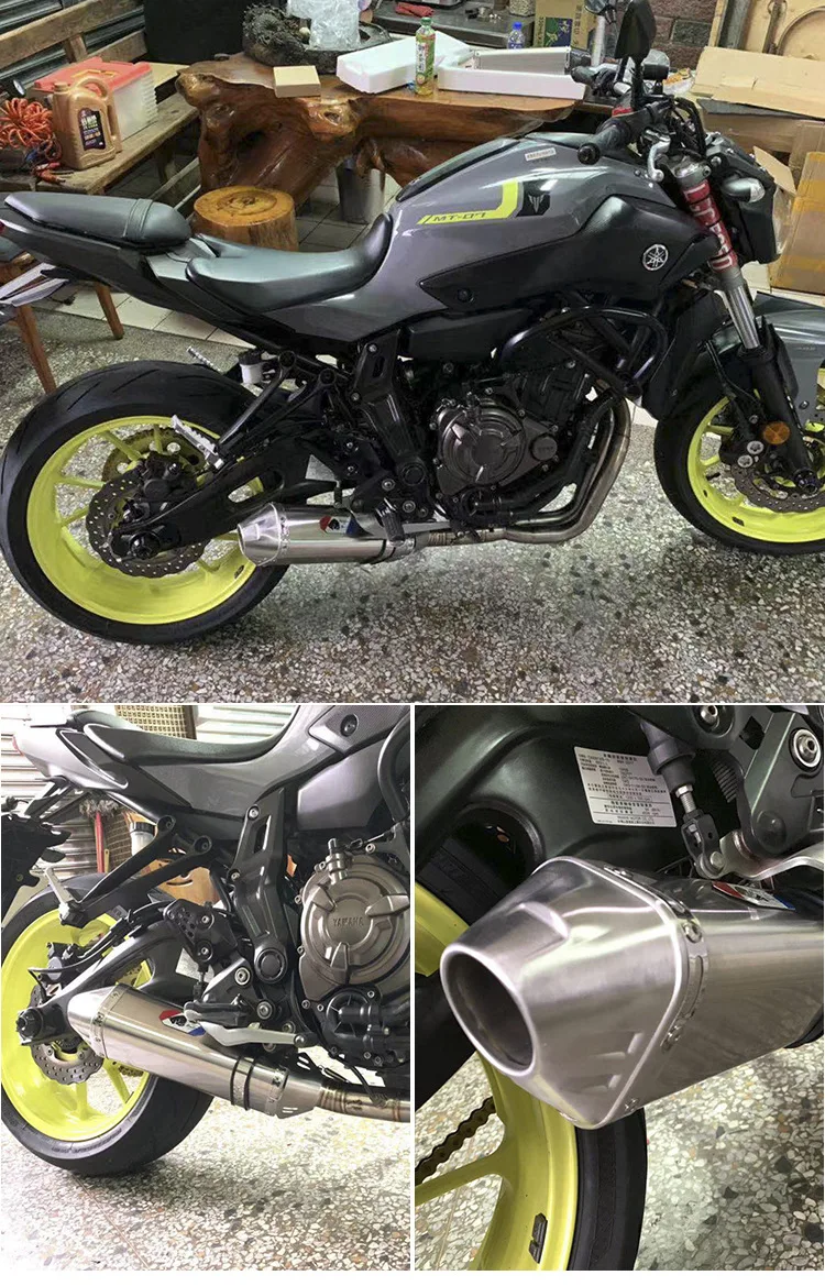 51 мм универсальный двигатель yoshimura выхлопной глушитель для R6 mt09 ninja400 250 kawasaki z900 z1000