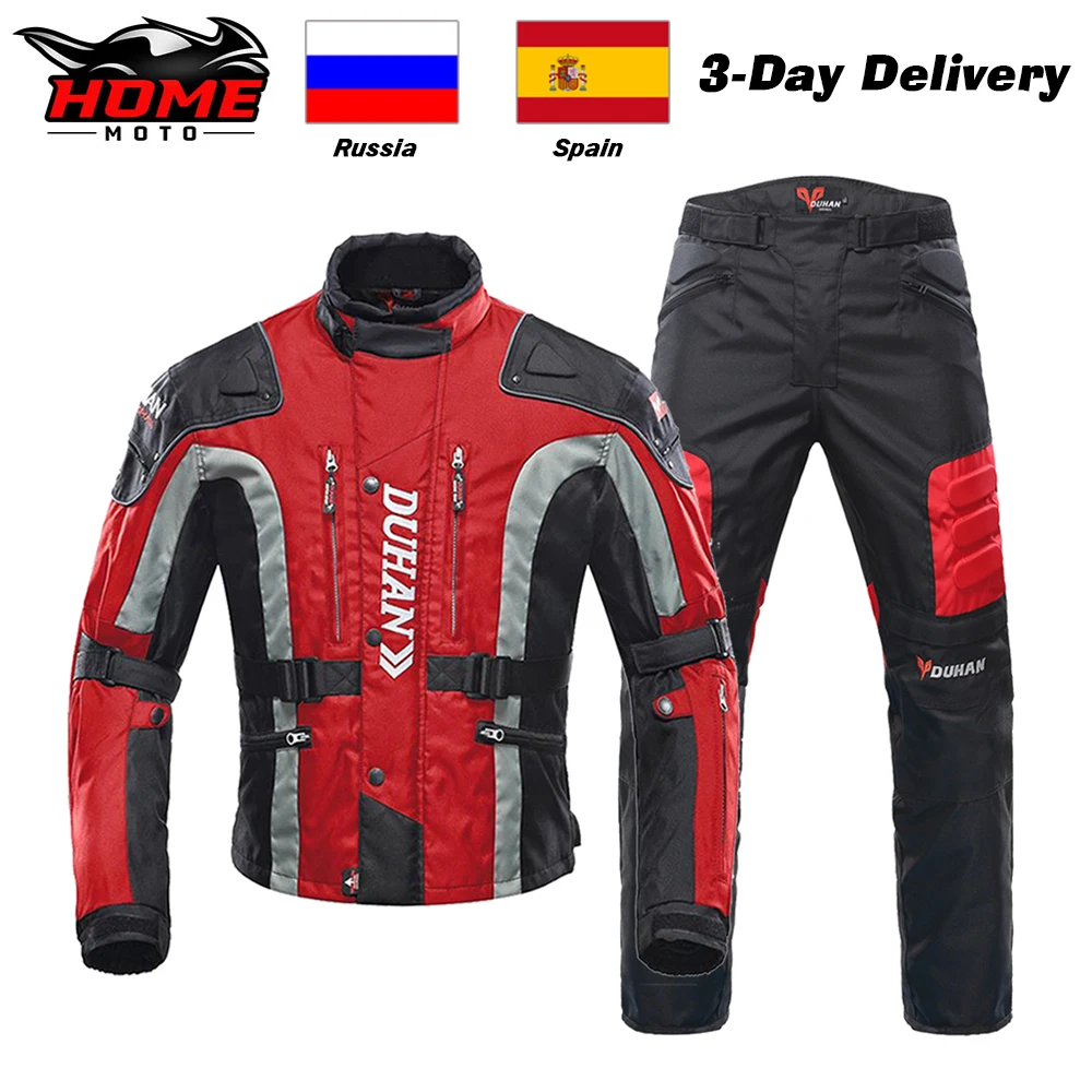 

DUHAN Windproof Motorcycle Jacket Suit Four Seasons Moto Equipment For Men CE Certification Protector Motocross Racing Jacket