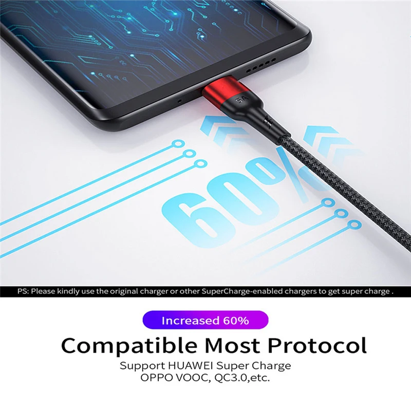 5A Fast Charging Wire Cord Mobile Phone USB-C Charger For Samsung Xiaomi Redmi Note 7 8 10 Mobile Phone USB Type C Cable USB C
5A Fast Charging Wire Cord Mobile Phone USB-C Charger For Samsung Xiaomi Redmi Note 7 8 10 Mobile Phone USB Type C Cable USB C