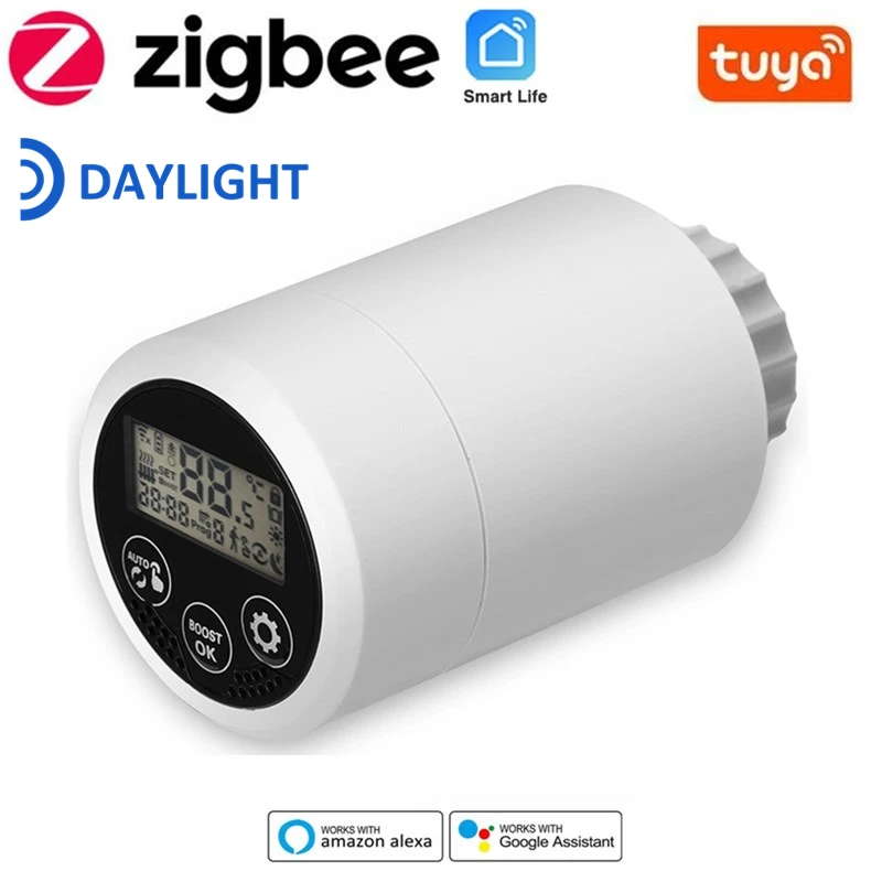ZigBee Thermostat Tuya Radiator Actuator Valve Smart Programmable Temperature Controller With Alexa Google Home Smart Life APP
ZigBee Thermostat Tuya Radiator Actuator Valve Smart Programmable Temperature Controller With Alexa Google Home Smart Life APP