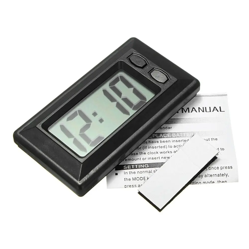 Ultra-thin LCD Digital Display Car Vehicle Dashboard Clock with Calendar Display Mini Portable Automobile Accessories
Ultra-thin LCD Digital Display Car Vehicle Dashboard Clock with Calendar Display Mini Portable Automobile Accessories