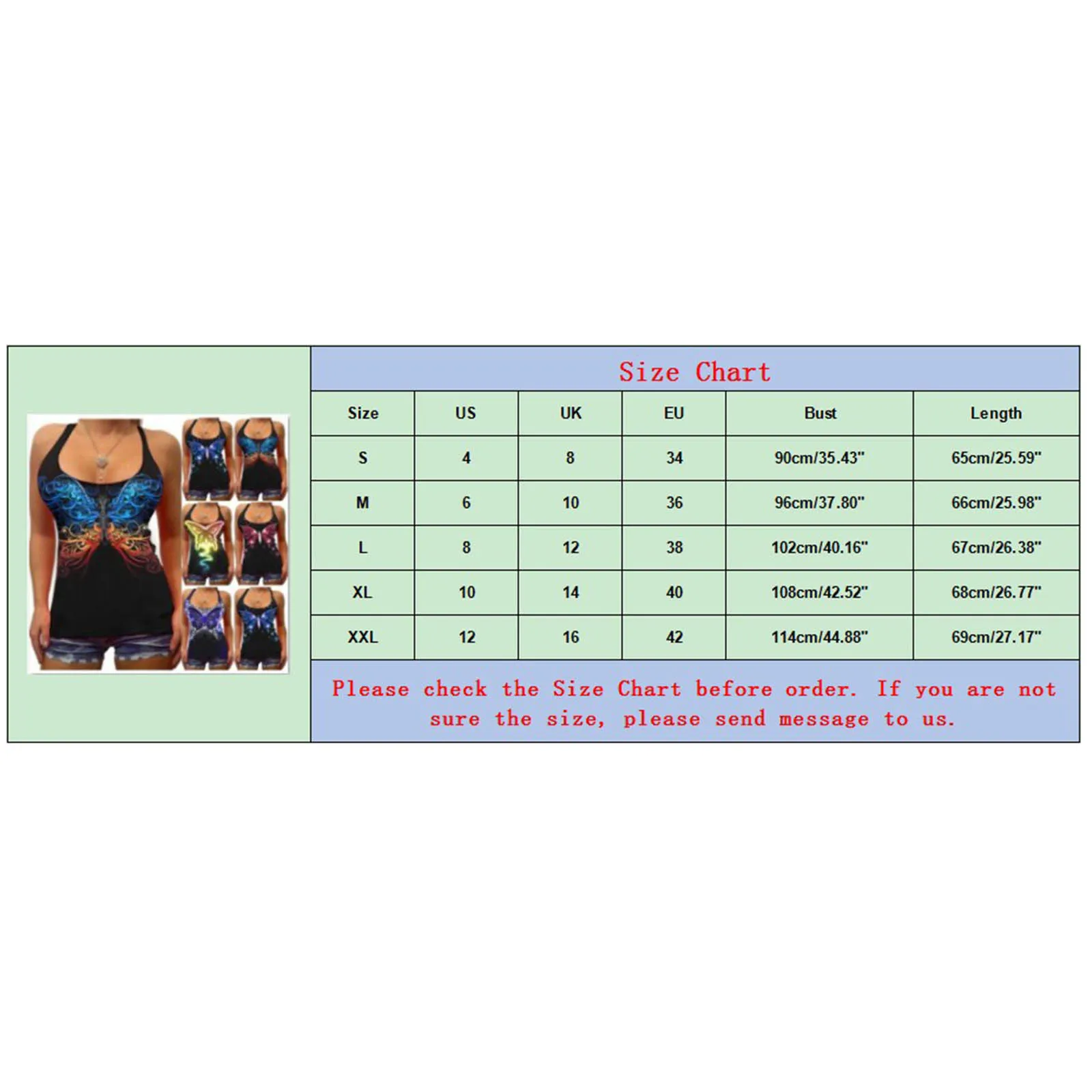 Women's Tanks Camis Butterfly Printed Blouse Sleeveless Low Collar Sexy Slim Tank Tops Summer Femme Ladies Vest Ropa Mujer R5
Women's Tanks Camis Butterfly Printed Blouse Sleeveless Low Collar Sexy Slim Tank Tops Summer Femme Ladies Vest Ropa Mujer R5
