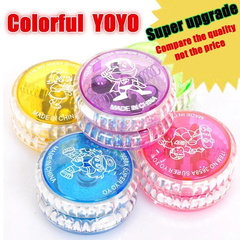Мигание LED магический шарик Yoyo пластиковый чувствительный мячик Yoyos игрушка для