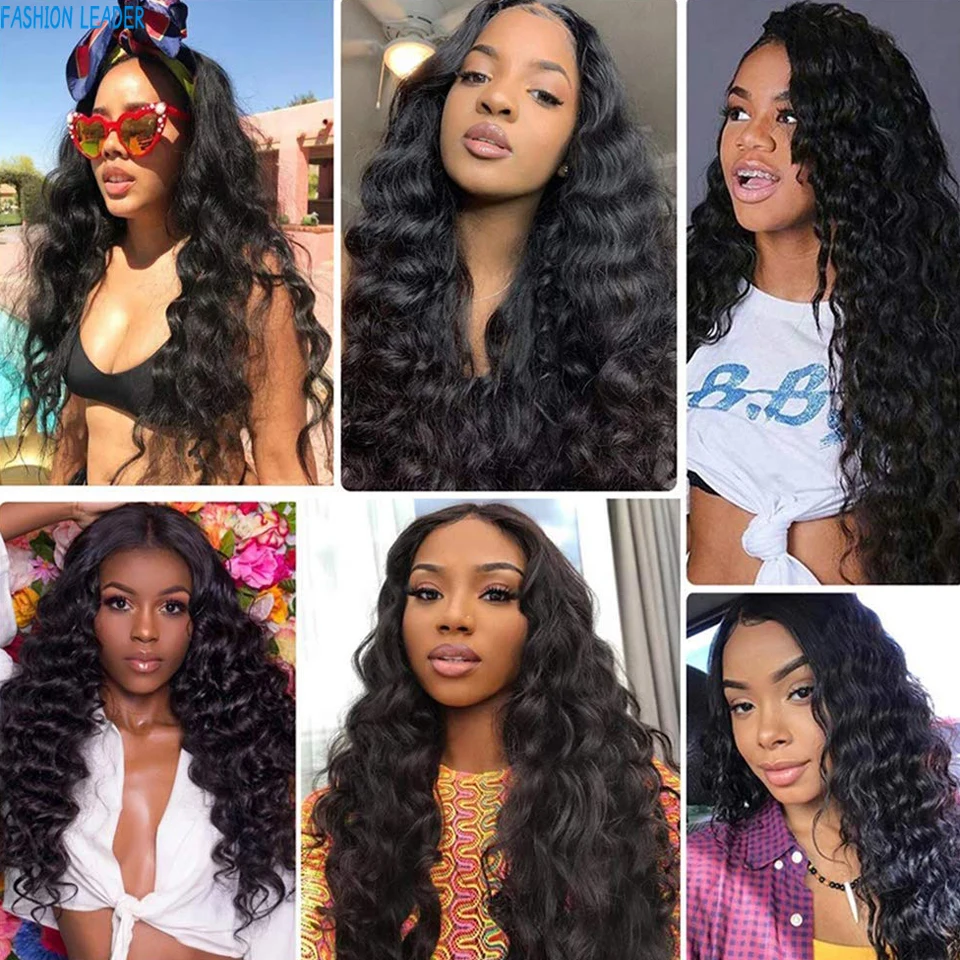 Loose Deep Wave Lace Front Wig Brazilian Transparent Lace Closure Wig 13x4 Lace Frontal Wigs Pre Plucked Hairline Curly Remy Wig 
Loose Deep Wave Lace Front Wig Brazilian Transparent Lace Closure Wig 13x4 Lace Frontal Wigs Pre Plucked Hairline Curly Remy Wig