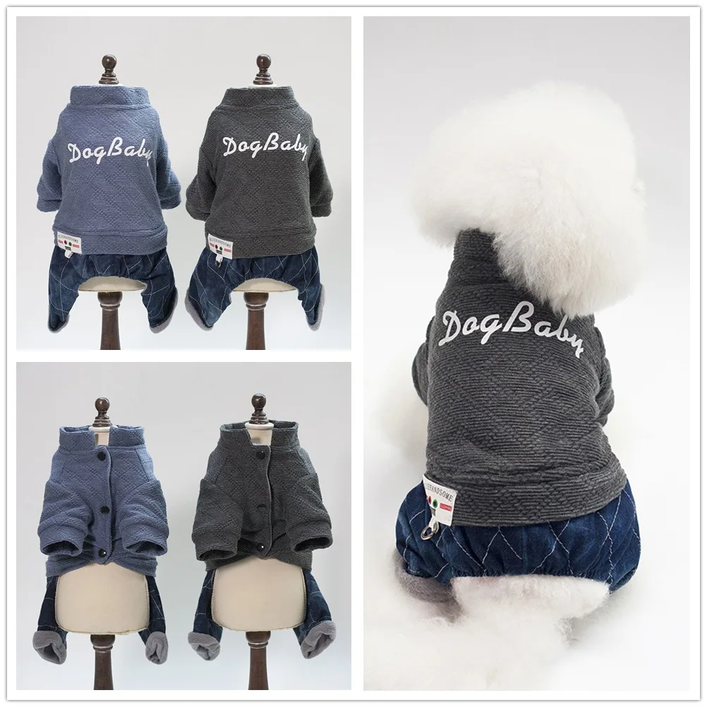 New Style Pet Autumn and Winter Plus Velvet Thick Double Layer Dog Clothes dogbaby Four Legs Cotton-padded Clothes
New Style Pet Autumn and Winter Plus Velvet Thick Double Layer Dog Clothes dogbaby Four Legs Cotton-padded Clothes