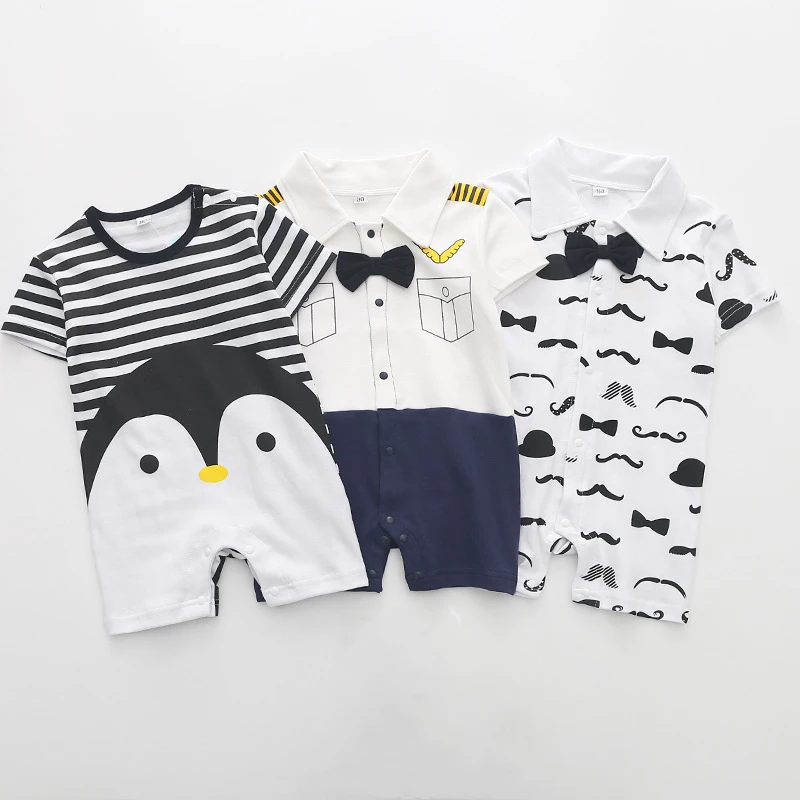 Baby Boys Romper Dress Formal 1st Birthday Gentleman Outfits Wedding Suit Tuxedo Bowtie Baptism Clothes Newborn Captain Jumpsuit
Baby Boys Romper Dress Formal 1st Birthday Gentleman Outfits Wedding Suit Tuxedo Bowtie Baptism Clothes Newborn Captain Jumpsuit