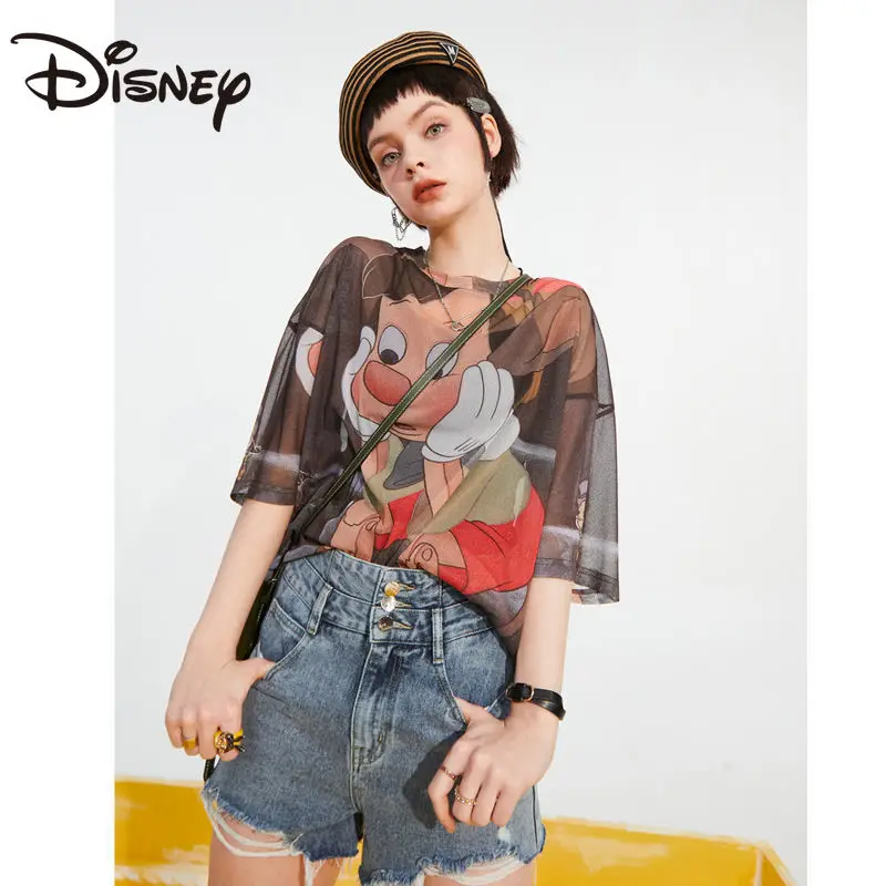 Disney Trendy All-Matching Summer New Women's Loose Slimming Top Cartoon Pinocchio Cotton Short-Sleeved T-shirt
Disney Trendy All-Matching Summer New Women's Loose Slimming Top Cartoon Pinocchio Cotton Short-Sleeved T-shirt