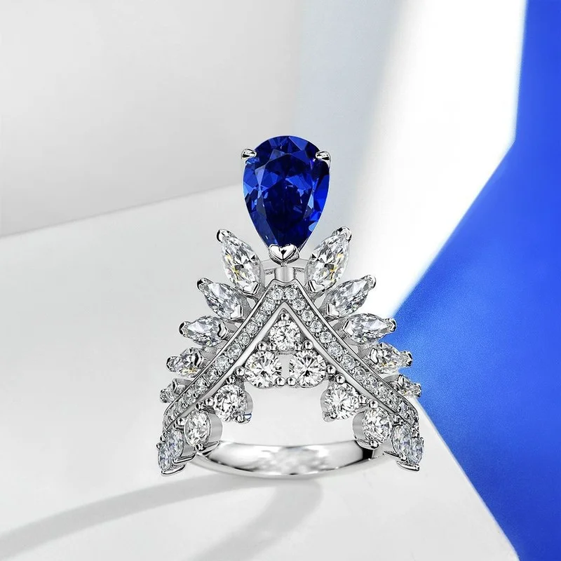 Fashion Feather Crown Shape Rhinestone Crystal Rings for Women Girl Wedding Bridal Party Jewelry Engagement Wholesale
Fashion Feather Crown Shape Rhinestone Crystal Rings for Women Girl Wedding Bridal Party Jewelry Engagement Wholesale