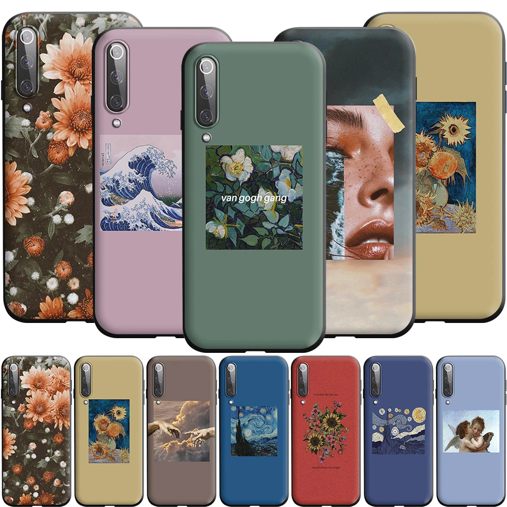 Чехол с изображением Ван Гога Моны Лизы ангела для Xiaomi MI 8 9T A3 10 10T Note Lite Pro 3 F1 Poco X3 NFC