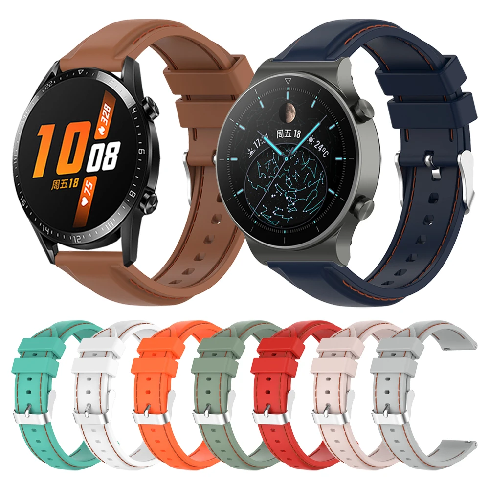 Silicone Sport Strap For HUAWEI WATCH GT 2 Pro/GT 2E/GT2 46mm 42mm Band For HONOR Magic Watch 2 Replaceable Watchband Bracelet
Silicone Sport Strap For HUAWEI WATCH GT 2 Pro/GT 2E/GT2 46mm 42mm Band For HONOR Magic Watch 2 Replaceable Watchband Bracelet