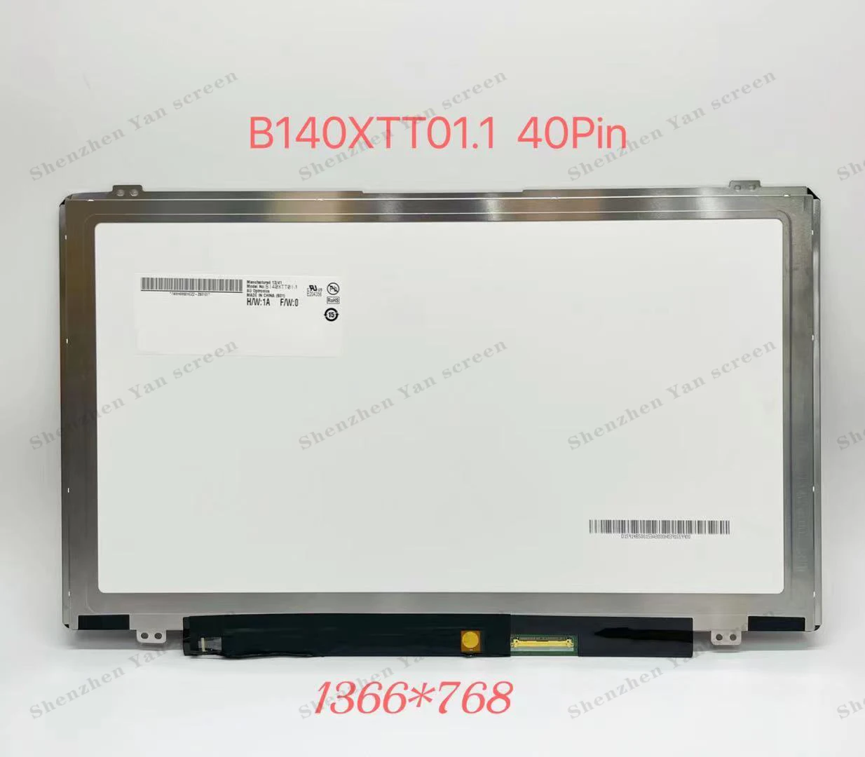14,0 дюймовый новый ЖК-экран для ноутбука Acer 140XTT01.1 HD сенсорный экран 1366*768 40-pin
14,0 дюймовый новый ЖК-экран для ноутбука Acer 140XTT01.1 HD сенсорный экран 1366*768 40-pin