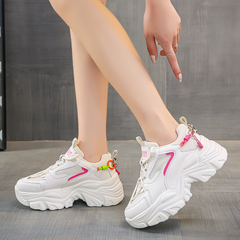 New Designer Casual Sneakers Women Platform Shoes Fashion Wedges Lace Up Vulcanize Shoes Women Breathable Sneakers 2021 Autumn
New Designer Casual Sneakers Women Platform Shoes Fashion Wedges Lace Up Vulcanize Shoes Women Breathable Sneakers 2021 Autumn