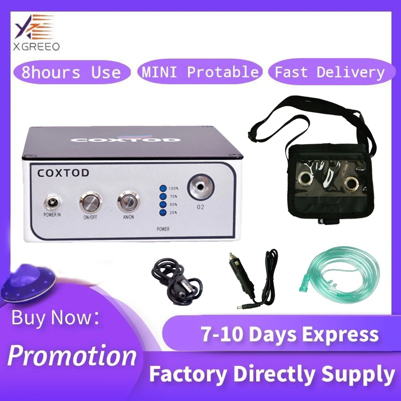 XGREEO COX-01B Mini Portable Oxygen Concentrator 8hours Battery Use Oxygen Machine 3Litros Oxygen Device For Travel Use
XGREEO COX-01B Mini Portable Oxygen Concentrator 8hours Battery Use Oxygen Machine 3Litros Oxygen Device For Travel Use