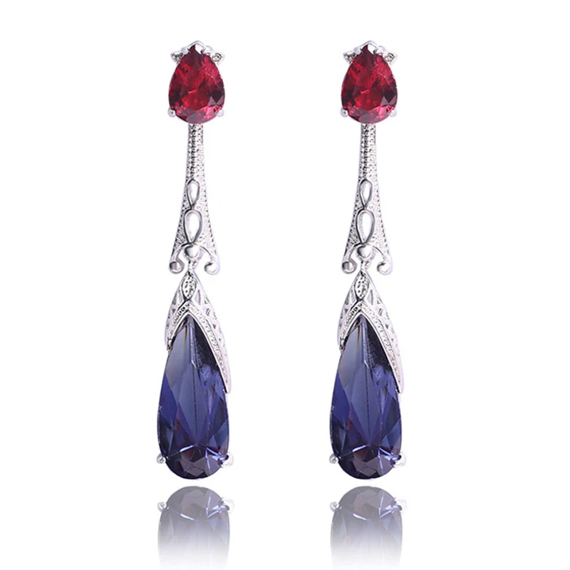 Classic Waterdrop Crystal Dangle Earrings for Women Wedding Party Bohemian Cubic Zircon Stones Drop Earring Long Ethnic Jewelry
Classic Waterdrop Crystal Dangle Earrings for Women Wedding Party Bohemian Cubic Zircon Stones Drop Earring Long Ethnic Jewelry