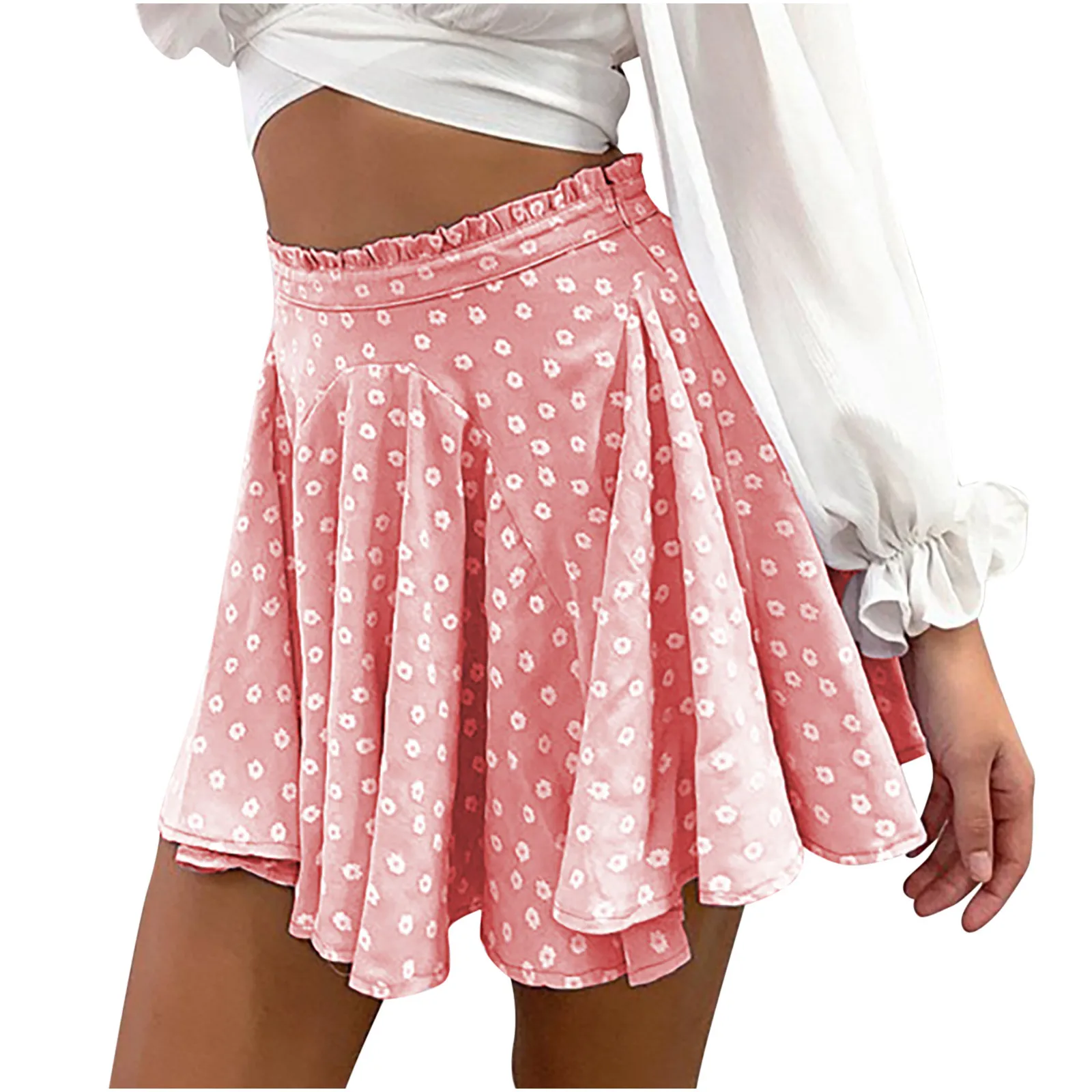 Ladies Pleated Summer Skirts Women Casual Elastic High Waist Frills Elegant Sexy Printed Beach A Short Mini Women Skirt Female
Ladies Pleated Summer Skirts Women Casual Elastic High Waist Frills Elegant Sexy Printed Beach A Short Mini Women Skirt Female