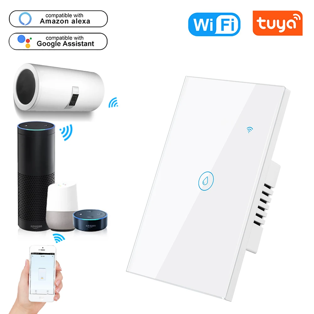 Wifi Boiler Smart Switch Water Heater Switches Voice Remote Control US Standard Touch Panel Timer Outdoor Work Alexa Google Home 
Wifi Boiler Smart Switch Water Heater Switches Voice Remote Control US Standard Touch Panel Timer Outdoor Work Alexa Google Home