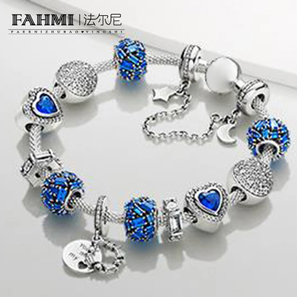 2020 100% 925 Sterling Silver Winter Bracelet Set Night Blue Love Heart Charm PAVE SPHERE Chiselled Charm Galaxy Safety Chain
2020 100% 925 Sterling Silver Winter Bracelet Set Night Blue Love Heart Charm PAVE SPHERE Chiselled Charm Galaxy Safety Chain