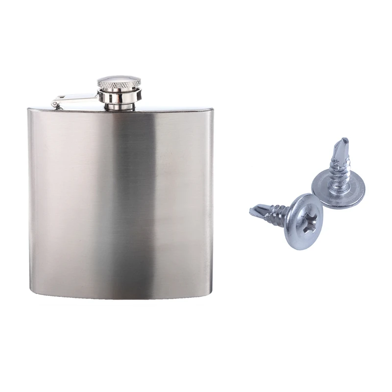 HOT-1 Pcs Stainless Steel 6Oz Hip Flask Screw Cap & 30Pcs M4.2X13mm Round Phillips Head Self Drilling Screws
HOT-1 Pcs Stainless Steel 6Oz Hip Flask Screw Cap & 30Pcs M4.2X13mm Round Phillips Head Self Drilling Screws