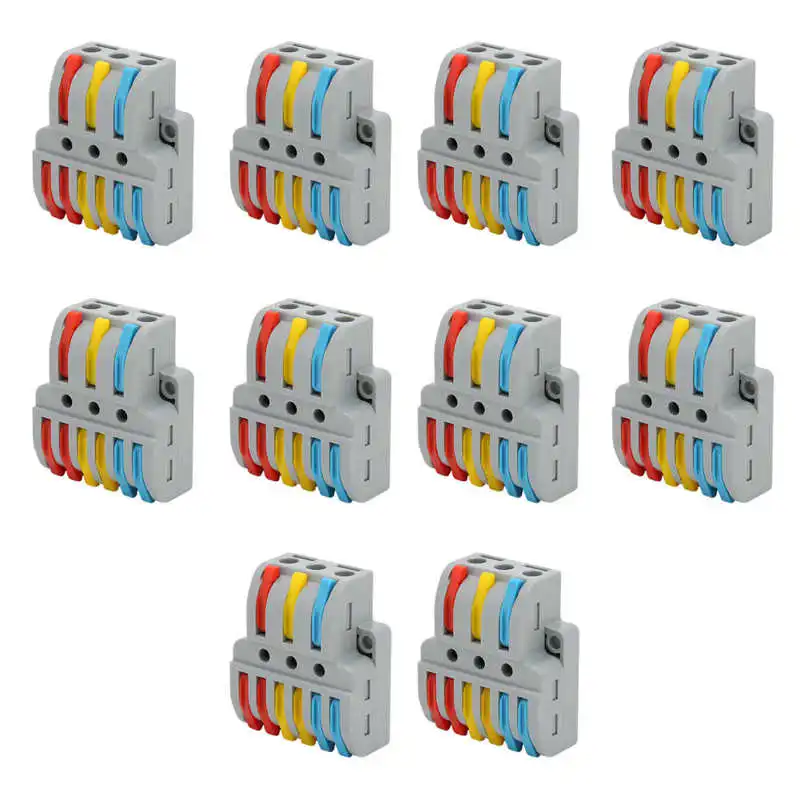 Wire Connectors Terminal 3in6out Color Wire Connector Assortment Simple Operation Wire Block Quick Splice Terminal
Wire Connectors Terminal 3in6out Color Wire Connector Assortment Simple Operation Wire Block Quick Splice Terminal
