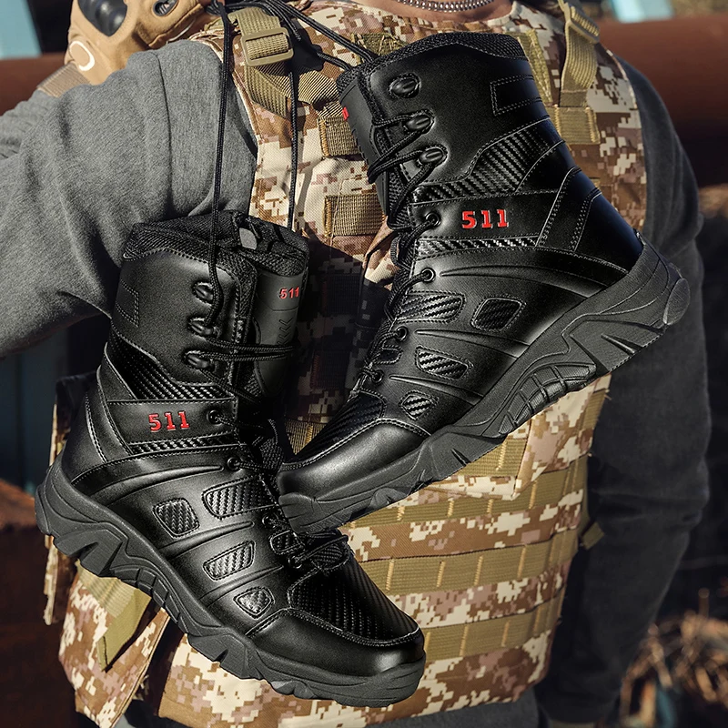 Men's Military Boots Anti-collision Army Combat Tactical Shoes Fashion Sports Outdoor Martin Boots Hiking Shoes
Men's Military Boots Anti-collision Army Combat Tactical Shoes Fashion Sports Outdoor Martin Boots Hiking Shoes