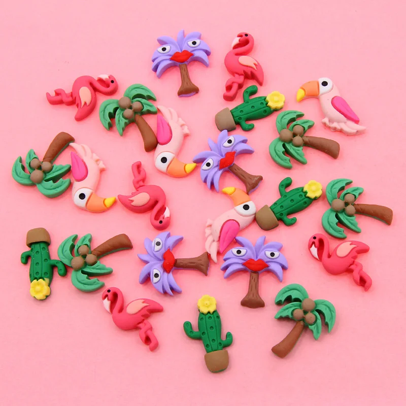 10Pcs Cartoon Animal Flat back Resin Cabochon Woodpecker Flamingo Cactus Coconut Tree Decor Scrapbooking DIY Hair Accessories
10Pcs Cartoon Animal Flat back Resin Cabochon Woodpecker Flamingo Cactus Coconut Tree Decor Scrapbooking DIY Hair Accessories
