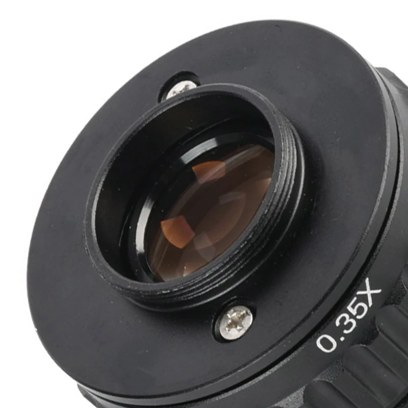 0.35X Mount Lens Adapter Focus Adjustable Camera Installation C Mount Adapter to New Type Trinocular Stereo Microscope
0.35X Mount Lens Adapter Focus Adjustable Camera Installation C Mount Adapter to New Type Trinocular Stereo Microscope