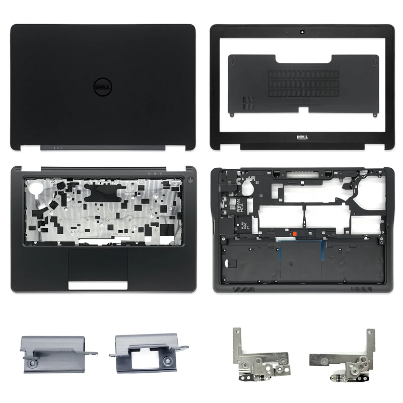 New For Dell Latitude E7250 LCD Back Cover/Front Bezel/Hinges/Palmrest/Bottom Base Case/Hinge Cover Door Case No Touch Black
New For Dell Latitude E7250 LCD Back Cover/Front Bezel/Hinges/Palmrest/Bottom Base Case/Hinge Cover Door Case No Touch Black