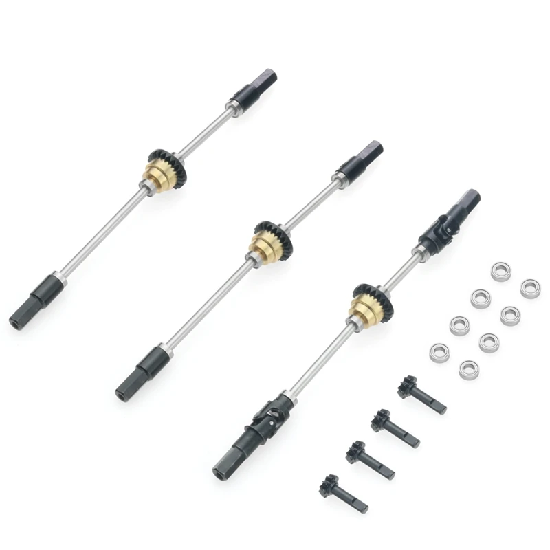 Metal Axle 6WD Front Rear Middle Differential with Universal Joint for WPL B16 B16K B36 B36K 1/16 RC Car Upgrade Parts
Metal Axle 6WD Front Rear Middle Differential with Universal Joint for WPL B16 B16K B36 B36K 1/16 RC Car Upgrade Parts