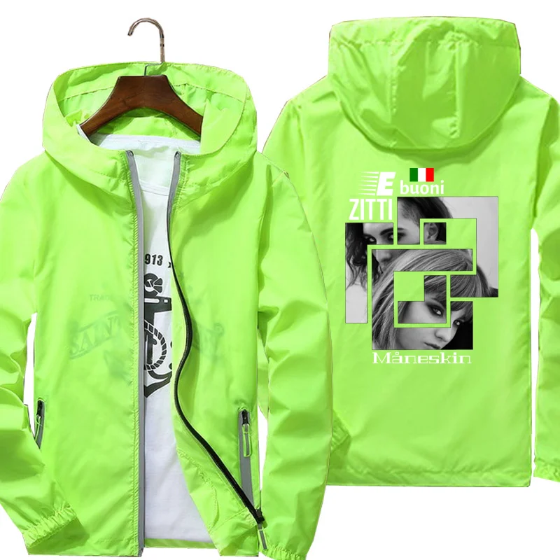 Custom Men Women Maneskin Zitti E Buoni Jacket Thin Outwear Windbreake Jacket Windproof Coat Outdoor Sports Coats
Custom Men Women Maneskin Zitti E Buoni Jacket Thin Outwear Windbreake Jacket Windproof Coat Outdoor Sports Coats