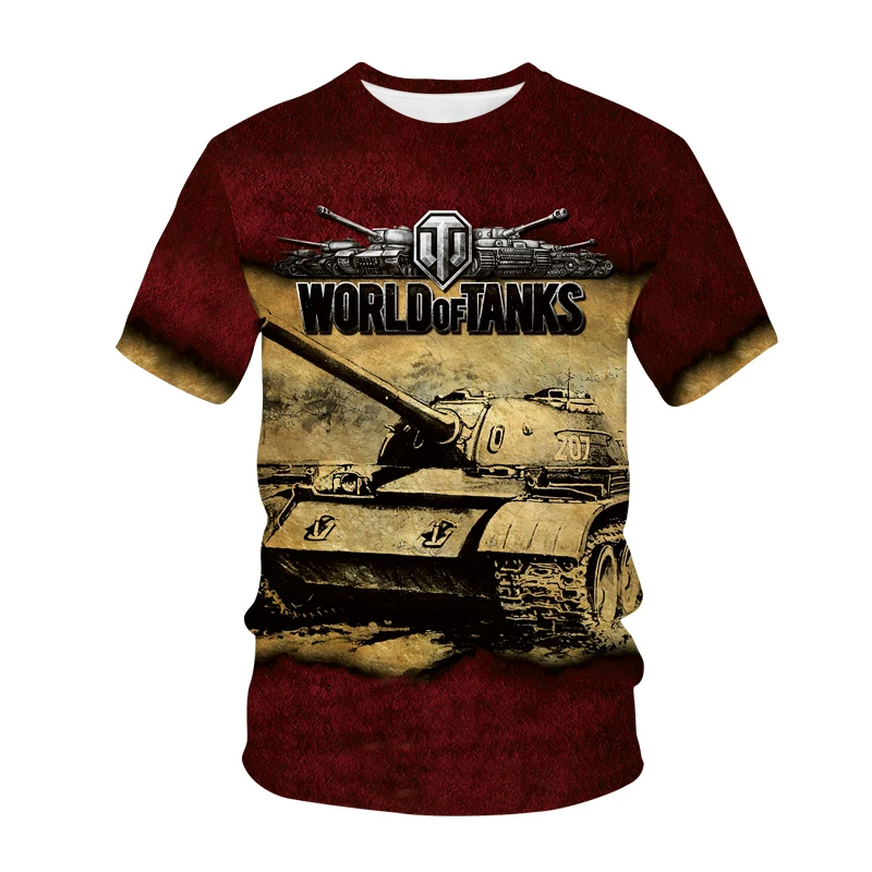 3D Printed World Of Tanks Man Animation Cartoon Cool T-shirt Summer Fashion Men and Women Casual Clothing 110-160XL
3D Printed World Of Tanks Man Animation Cartoon Cool T-shirt Summer Fashion Men and Women Casual Clothing 110-160XL