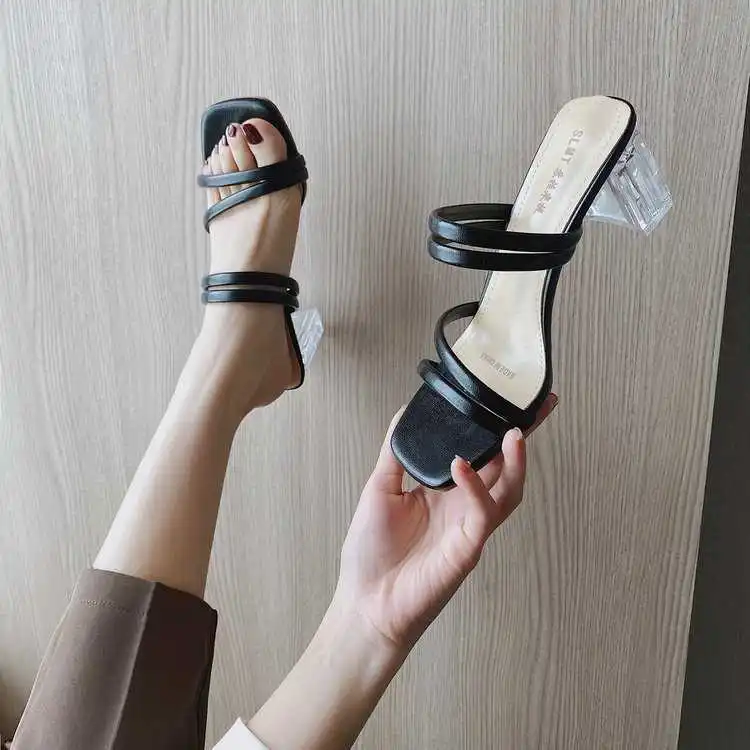 Slippers women's summer high heel thick heel square Roman women's shoes 2021 new Korean cool slippers
Slippers women's summer high heel thick heel square Roman women's shoes 2021 new Korean cool slippers