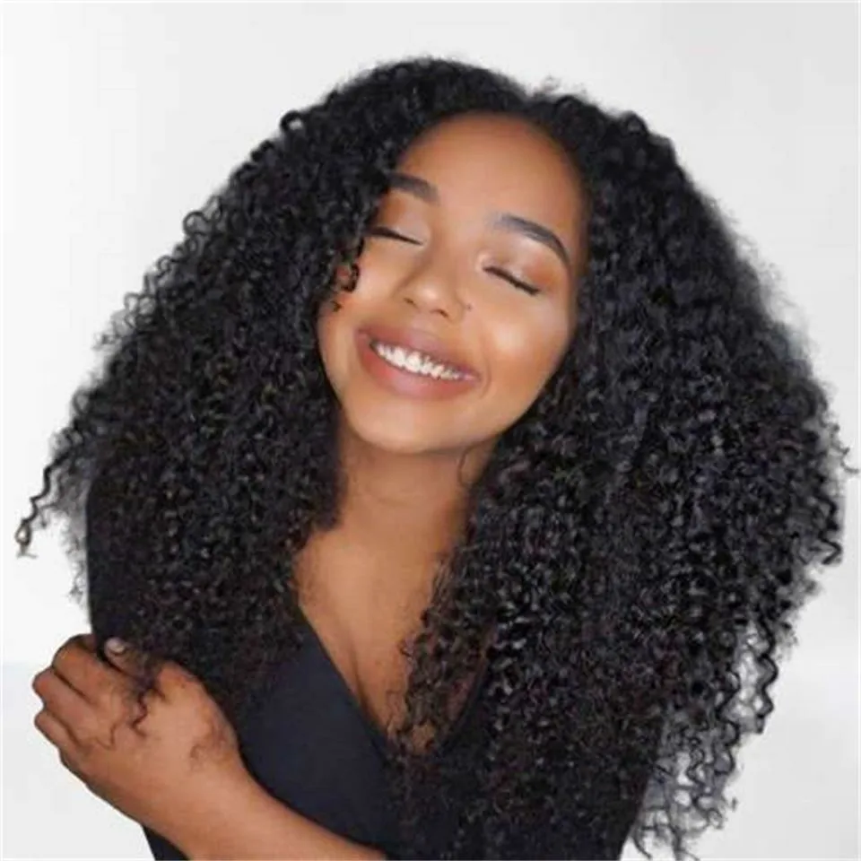 180% Density Medium Length Kinky Curly T Part Lace Front Wig Preplucked Natural Black Human Hair Wigs Glueless Hair For Women
180% Density Medium Length Kinky Curly T Part Lace Front Wig Preplucked Natural Black Human Hair Wigs Glueless Hair For Women