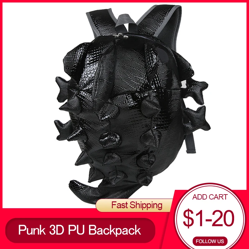 Unique 3D Chameleon Personality PU Backpack 2021 Student School Bag Monster Travel Backpacks Black Red Gothic Large Fashion
Unique 3D Chameleon Personality PU Backpack 2021 Student School Bag Monster Travel Backpacks Black Red Gothic Large Fashion