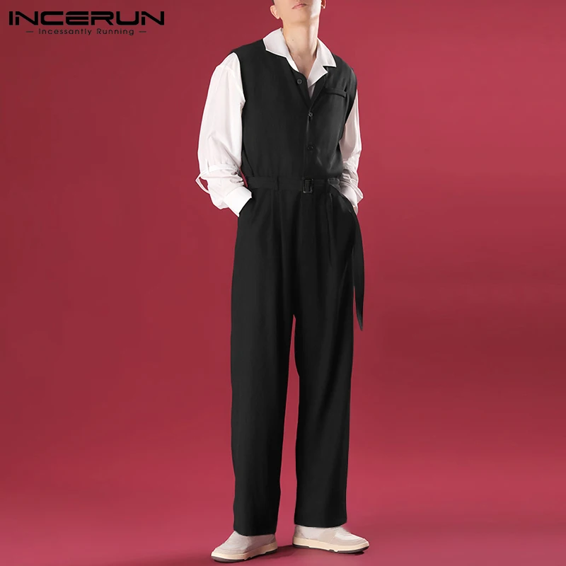 Новинка, мужские модные Универсальные простые брюки INCERUN, мужские однотонные модные комбинезоны без рукавов с широкими штанинами для вечев...
Новинка, мужские модные Универсальные простые брюки INCERUN, мужские однотонные модные комбинезоны без рукавов с широкими штанинами для вечев...