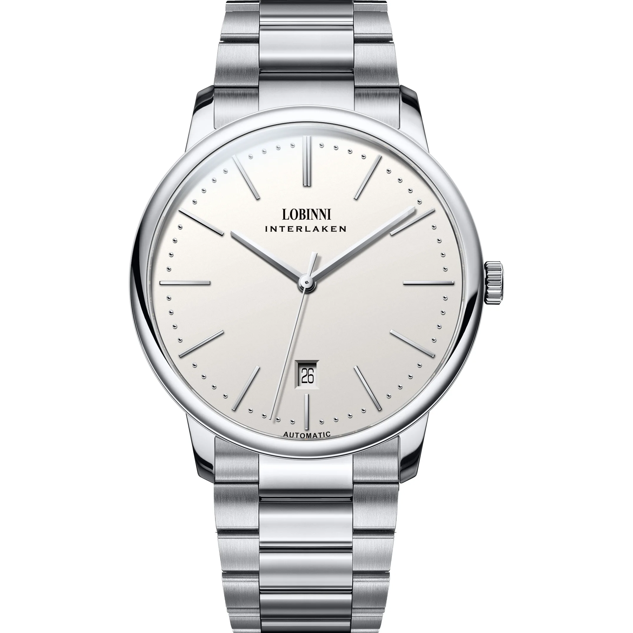 

LOBINNI Men Luxury Watch Mens Automatic Watches Ultrathin 50M Waterproof Mechanical WristWatch Sapphire Crystal 9015 Movement
