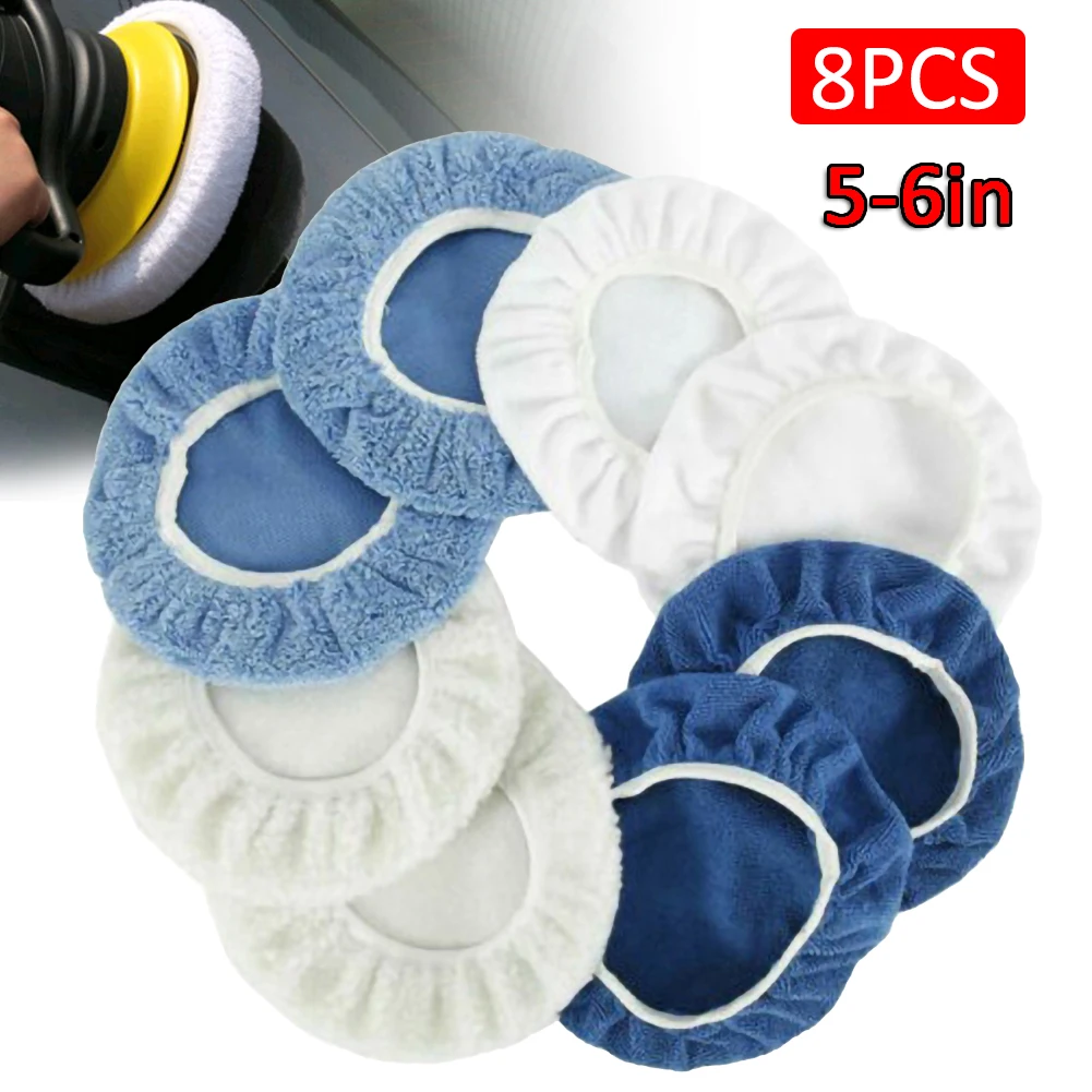 8PCS/Set Car Polisher Pad Bonnet Soft Microfiber 5-6" Auto Polishing Bonnet Buffing Pad Disc Cover Car Polish Care Maintenance
8PCS/Set Car Polisher Pad Bonnet Soft Microfiber 5-6" Auto Polishing Bonnet Buffing Pad Disc Cover Car Polish Care Maintenance