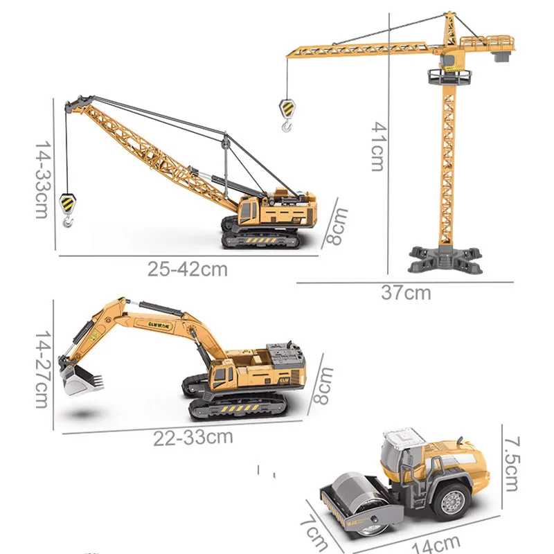 Alloy Engineering Car Truck Toys for Boys Xmas Birthday Gifts Bulldozer Excavator Forklift Vehicles Kids Education Toys Juguetes
Alloy Engineering Car Truck Toys for Boys Xmas Birthday Gifts Bulldozer Excavator Forklift Vehicles Kids Education Toys Juguetes