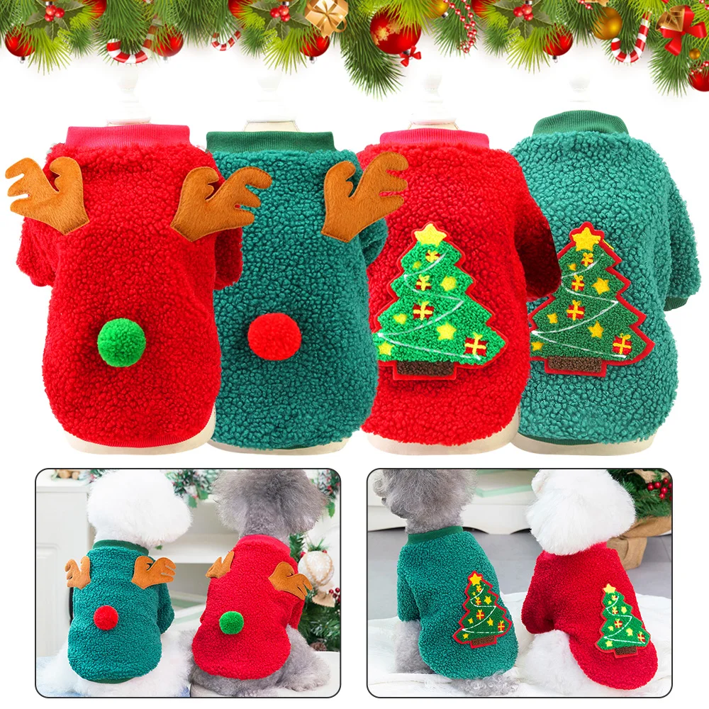 Pet Dog Christmas Sweater Winter Warm Plush Chihuahua Jupsuit Clothes New Year Xmas Tree Elk Costume For Small Medium Puppy Cat
Pet Dog Christmas Sweater Winter Warm Plush Chihuahua Jupsuit Clothes New Year Xmas Tree Elk Costume For Small Medium Puppy Cat