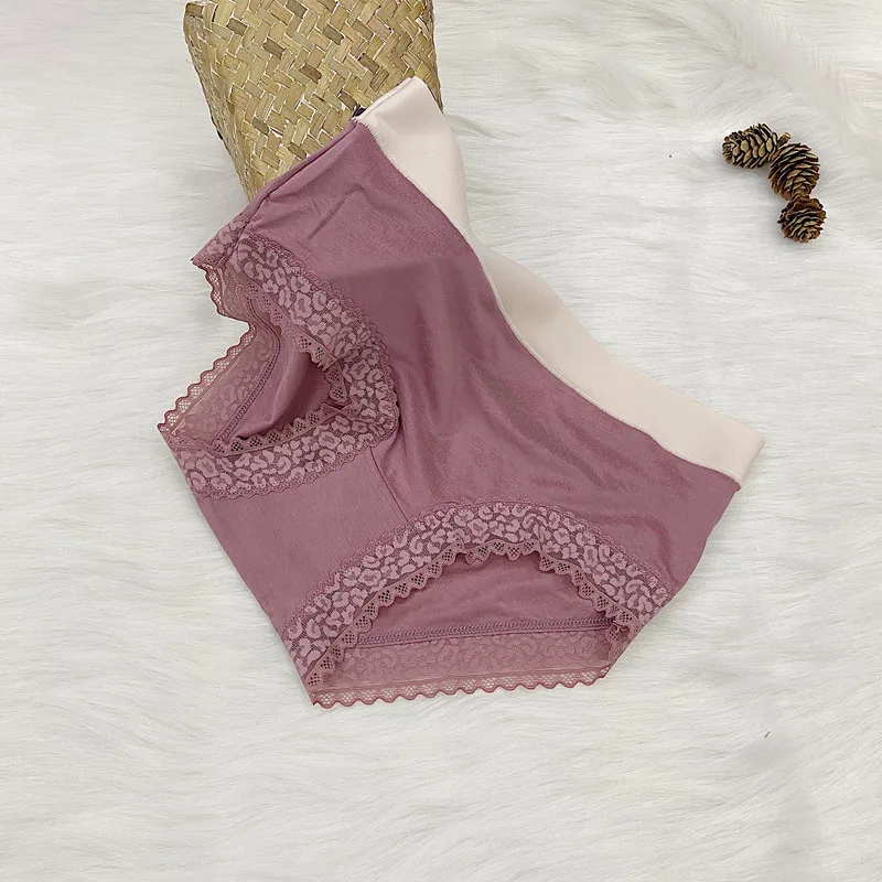 Women's panties solid color sexy lace trim Maiden briefs Japanese cute Female underpanties seamless milk silk Women's underwear
Women's panties solid color sexy lace trim Maiden briefs Japanese cute Female underpanties seamless milk silk Women's underwear