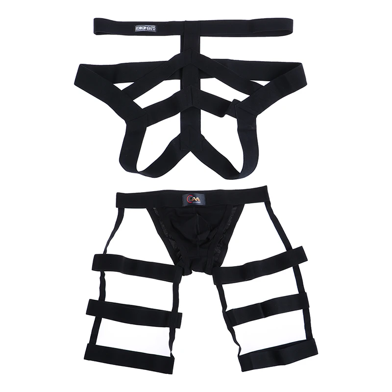 Harness Straps Underwear Men Sexy Bondage Lingerie Long Socks Leg Belt Briefs Elastic Costume Stockings Set
Harness Straps Underwear Men Sexy Bondage Lingerie Long Socks Leg Belt Briefs Elastic Costume Stockings Set