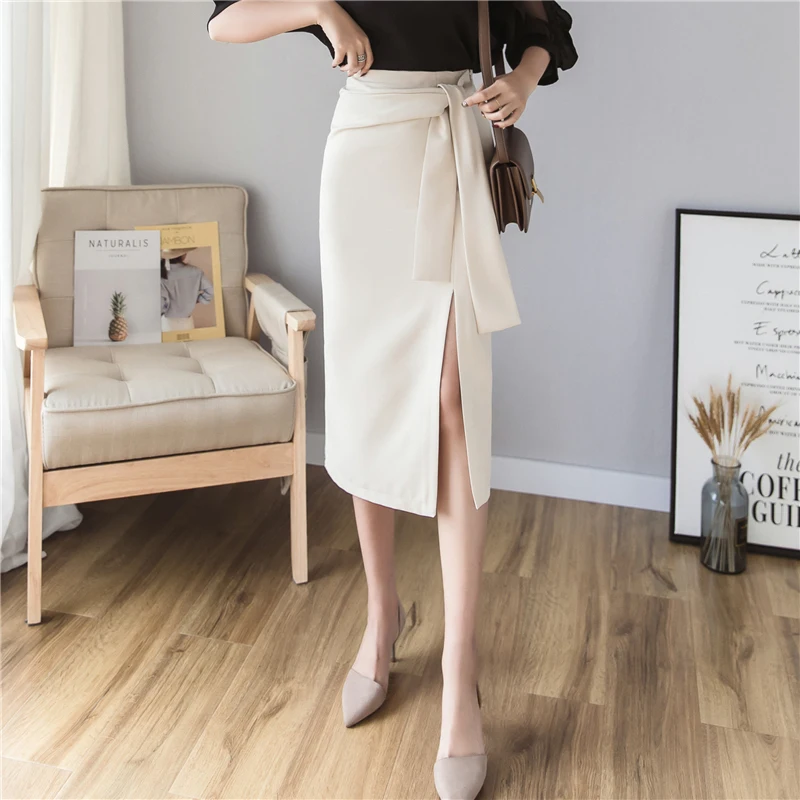 Fashion Chic Midi Skirts Womens Streetwear High Waist Split Solid Skirts Plus Size black Ladies Skirt jupe femme
Fashion Chic Midi Skirts Womens Streetwear High Waist Split Solid Skirts Plus Size black Ladies Skirt jupe femme
