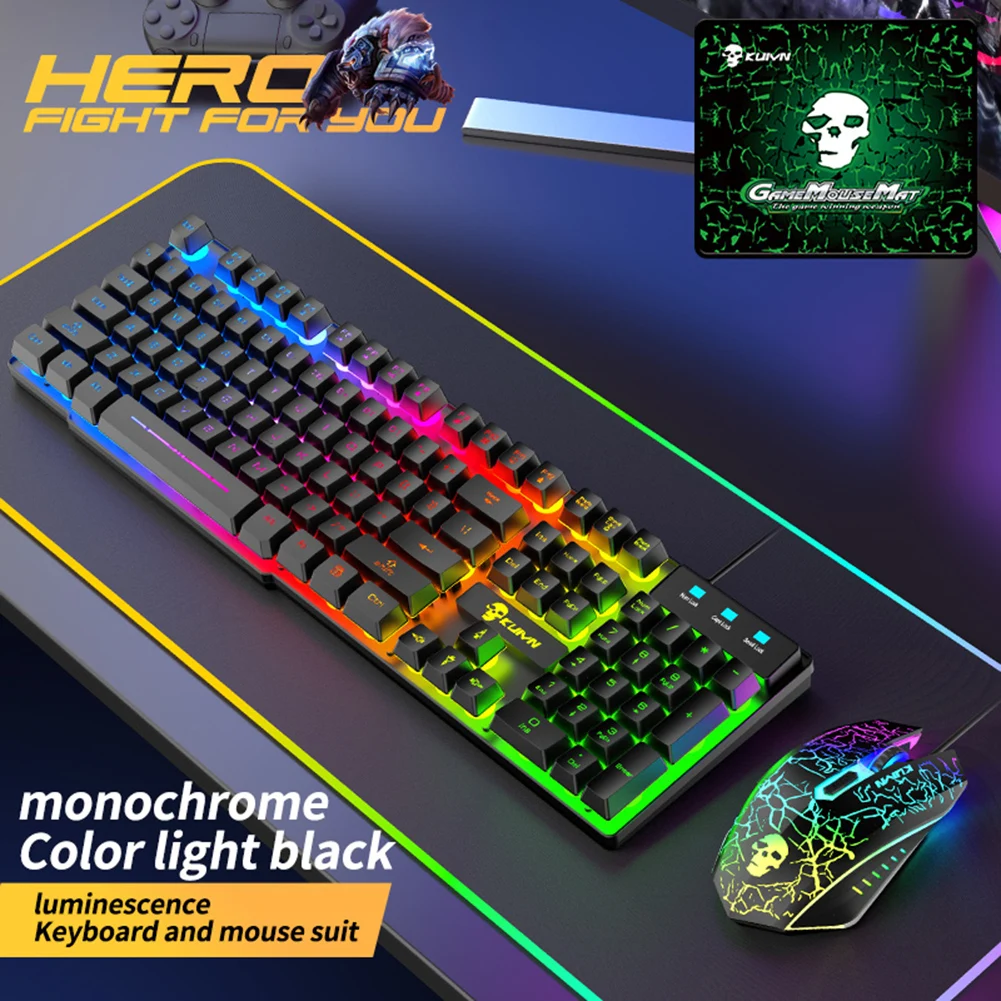 Keyboard Mouse 3-in-1 Kit USB Wired Computer Gaming Mouse Pad Accessories Set for Household Computer Accessories
Keyboard Mouse 3-in-1 Kit USB Wired Computer Gaming Mouse Pad Accessories Set for Household Computer Accessories