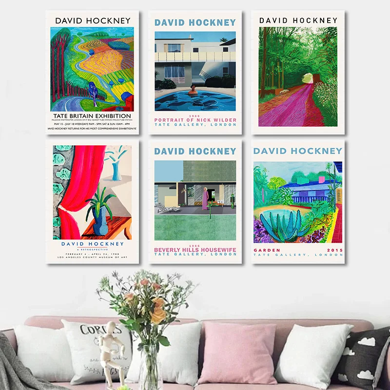 David Hockney Modern Exhibition Wall Art Graffiti Canvas Painting Posters and Prints Pictures Home Living Room Decor (No Frame)
David Hockney Modern Exhibition Wall Art Graffiti Canvas Painting Posters and Prints Pictures Home Living Room Decor (No Frame)