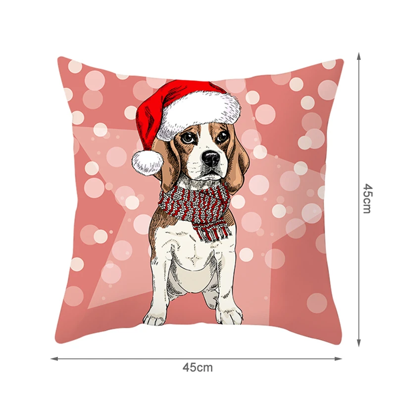 Cute Christmas Pillow Case Cushion Covers for Dog Animals Gift Throw Pillow Covers for Home Sofa Decorative Pillow Cases
Cute Christmas Pillow Case Cushion Covers for Dog Animals Gift Throw Pillow Covers for Home Sofa Decorative Pillow Cases