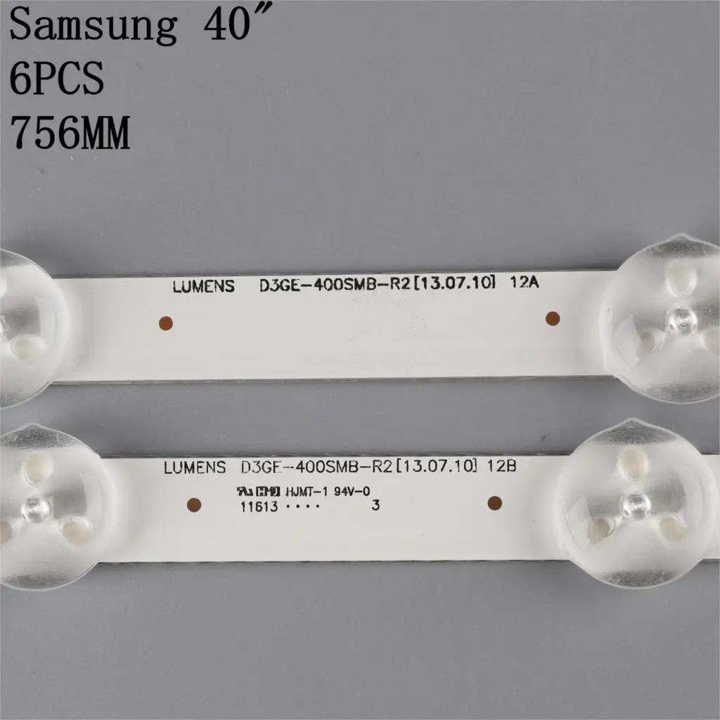 76 см Светодиодная подсветка лампа полосы для Samsung ТВ 40 ''UN40EH5000w D3GE 400SMB R1 R2 2013SVS40