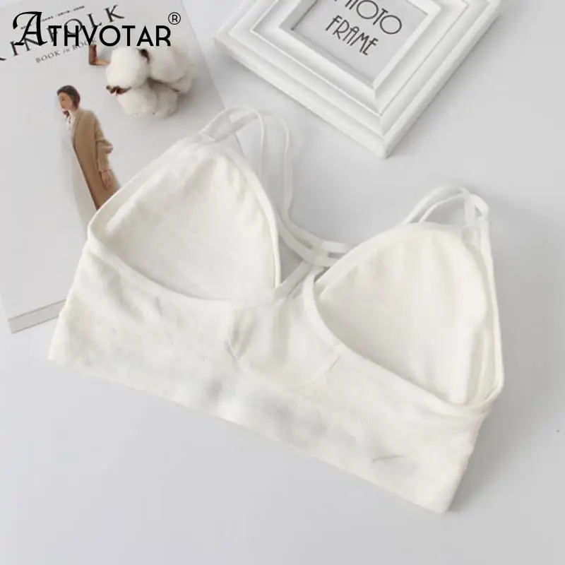 ATHVOTAR Women One-Piece Bralette Crop Tops Summer Casual Underwear Tank Camis Sexy Lingerie Removable Padded Underwear
ATHVOTAR Women One-Piece Bralette Crop Tops Summer Casual Underwear Tank Camis Sexy Lingerie Removable Padded Underwear