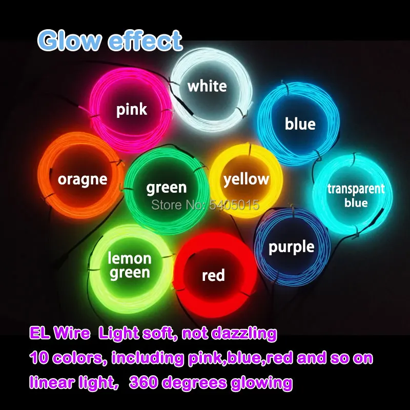 2.3mm 2Metres by DC-5V EL driver Car Flexible Neon Light EL Wire For Stairs Channel Signage Sign Party Holiday DIY Decoration
2.3mm 2Metres by DC-5V EL driver Car Flexible Neon Light EL Wire For Stairs Channel Signage Sign Party Holiday DIY Decoration