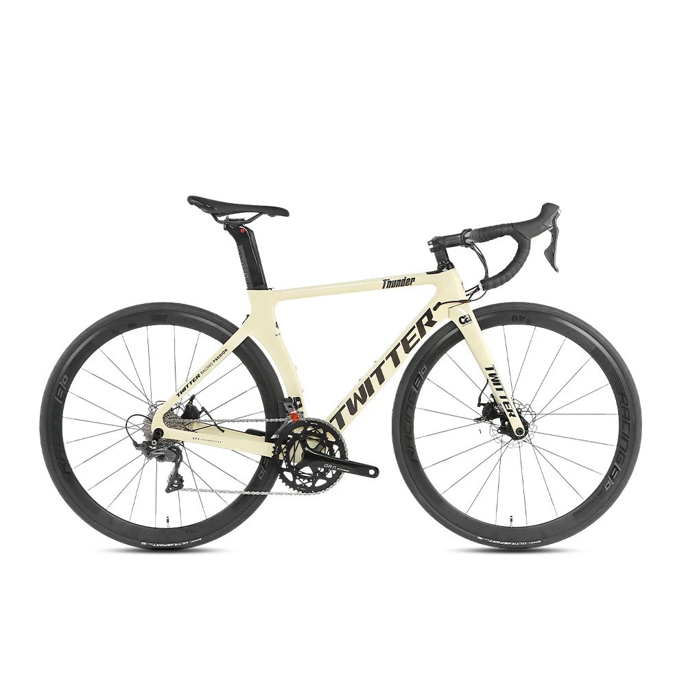 TWITTERbicyclesThunder Shimano105 kit R7000-22S T800 fiber belt rim hydraulic disc brake bicicleta carbon road bikes bicicleta
TWITTERbicyclesThunder Shimano105 kit R7000-22S T800 fiber belt rim hydraulic disc brake bicicleta carbon road bikes bicicleta