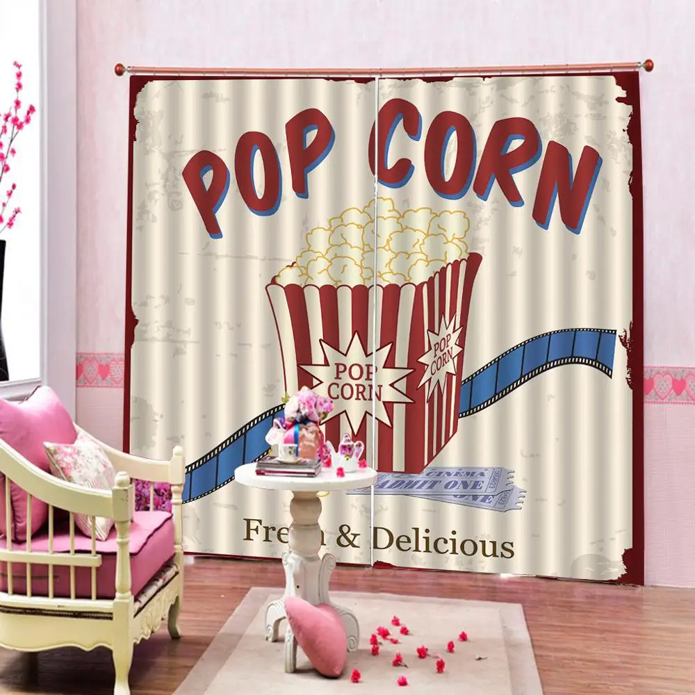 European 3D Curtains Film Box Character Design Curtains For Living Room Bedroom Customized size
European 3D Curtains Film Box Character Design Curtains For Living Room Bedroom Customized size